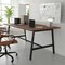 Flash Furniture Redmond 72x36 Conf Tbl w/1in. Thick Dbl Sided Laminate Tbl Top w/PVC and A-Frame Steel Bse, Walnut MT-M7236-WLT-ABF-GG - alternate 2